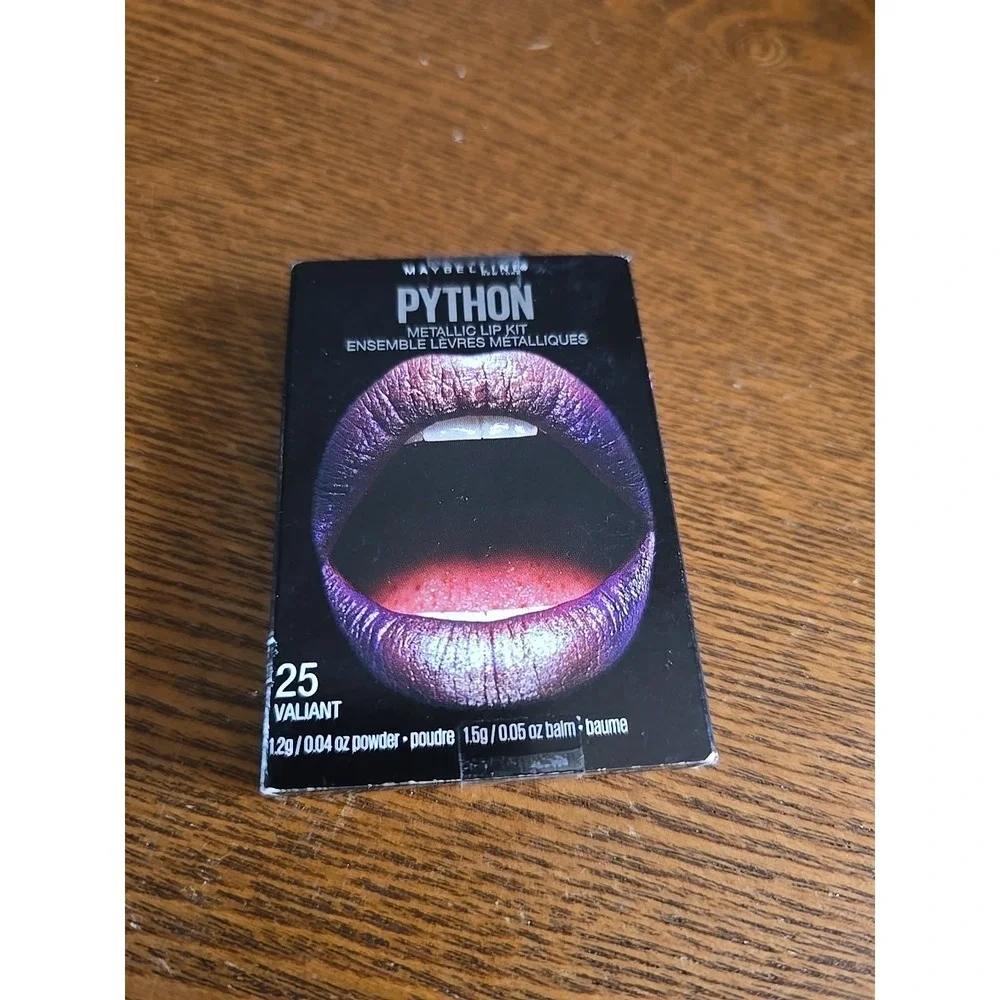 MAYBELLINE Python #25 Valiant Metallic Lip Kit Powder & Balm New